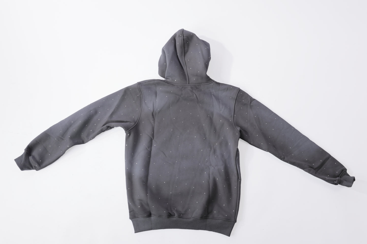 Ryne Stone Light Gray Acid Wash Pull-over Hoodie