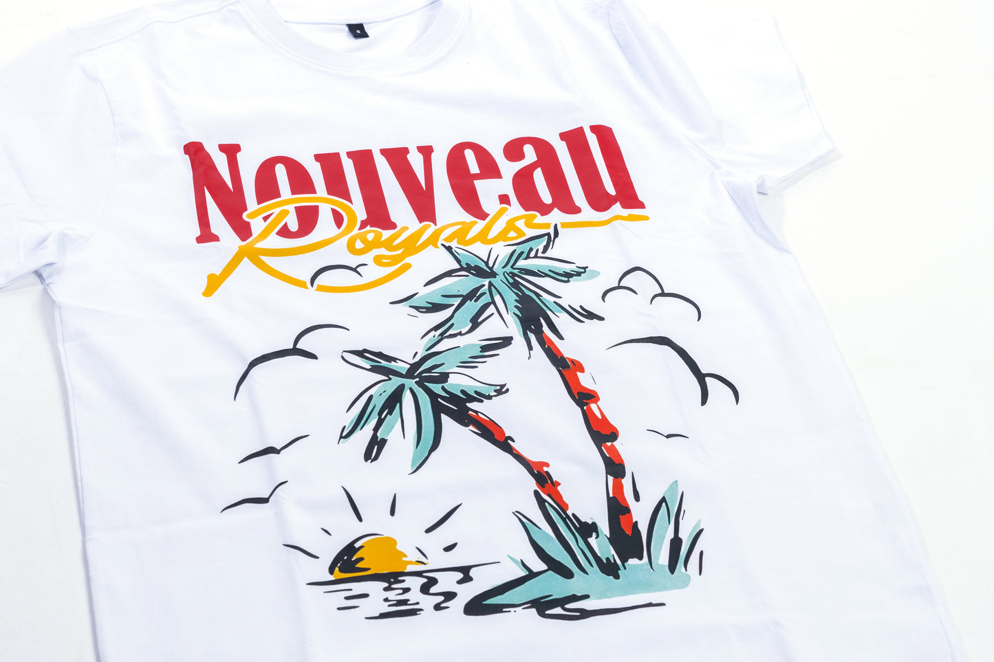 White NR Palm Tree T-Shirt