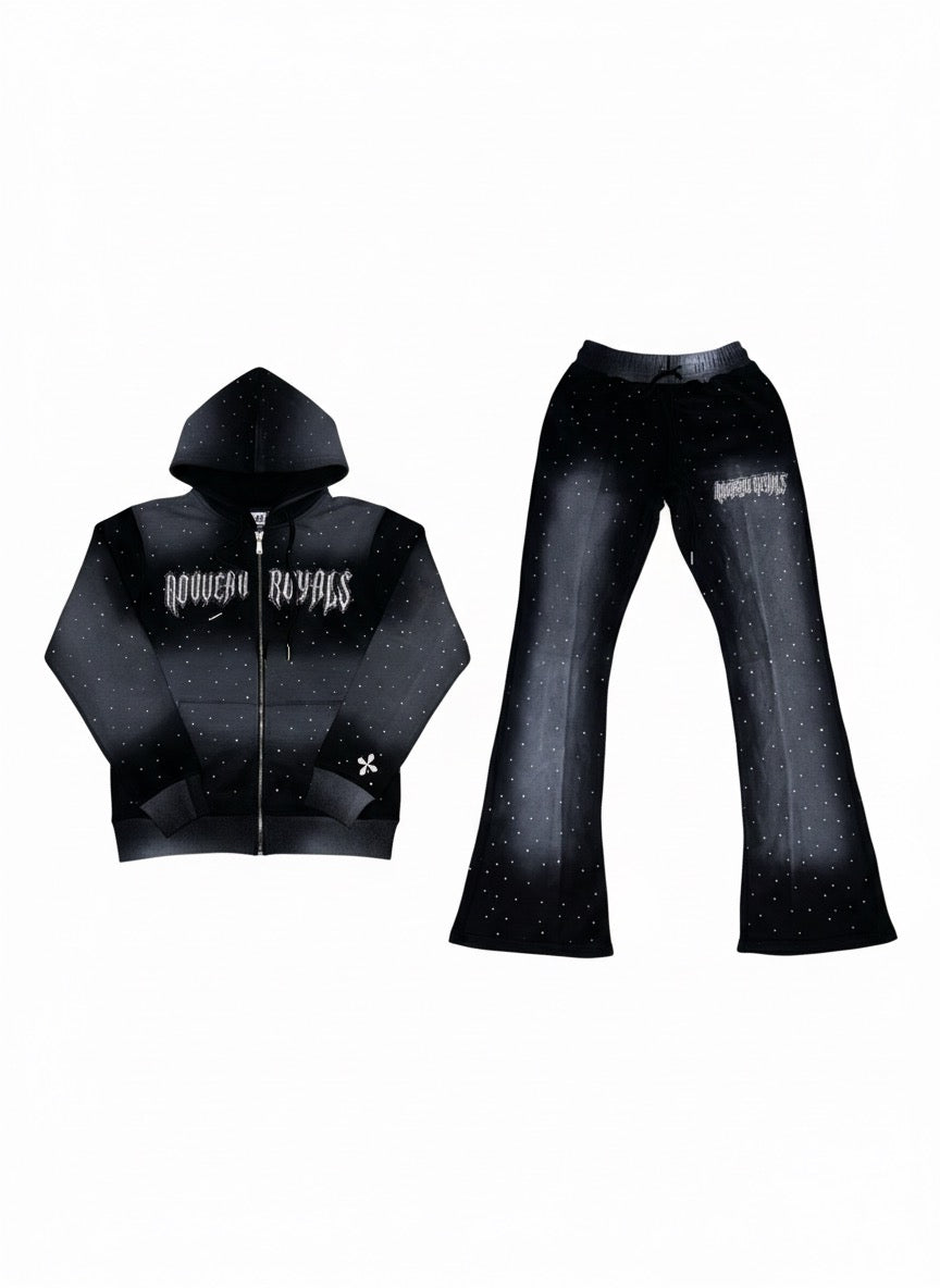 Acid Wash Rhinestone Set