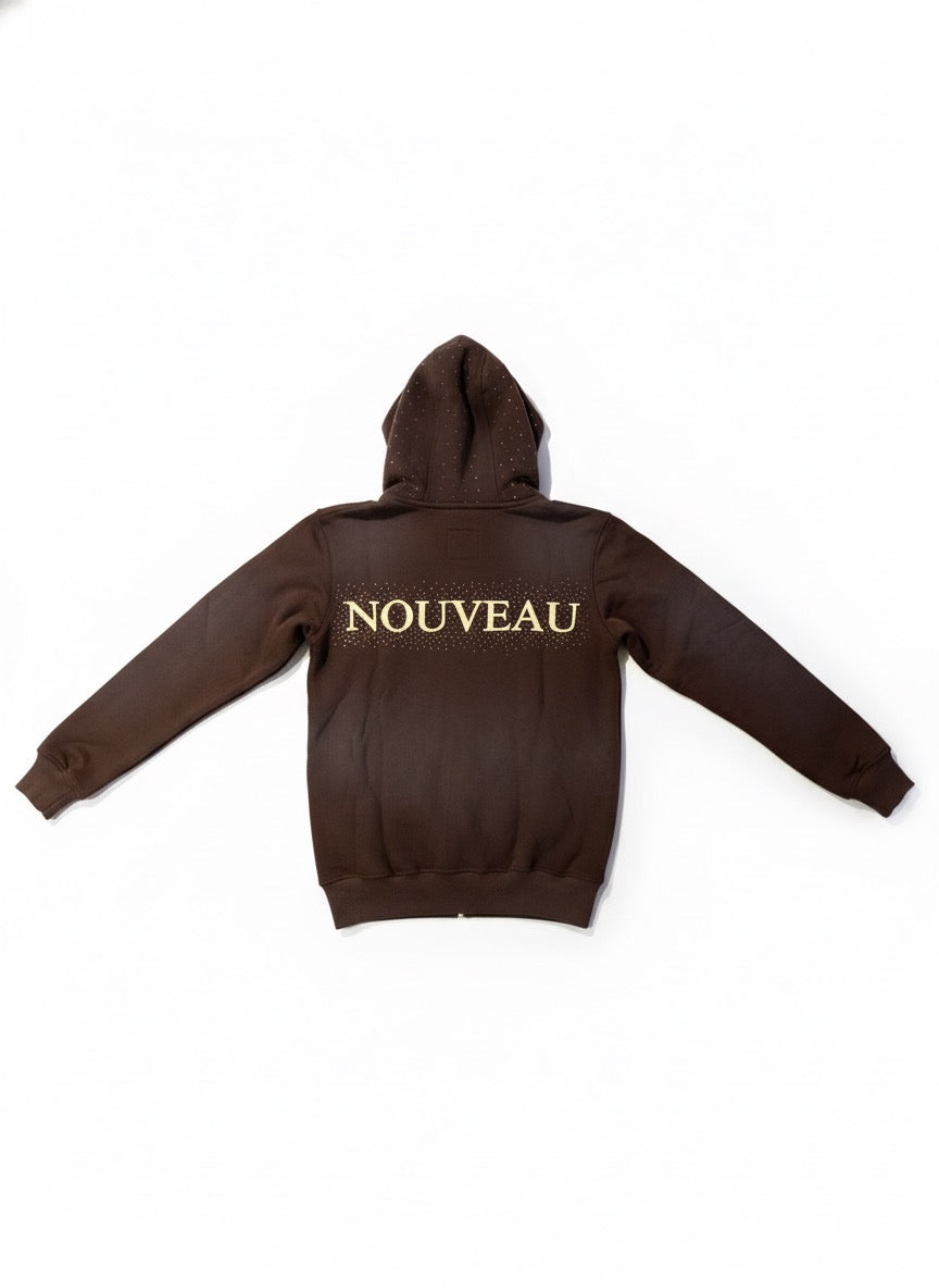 Brown Acid Wash hoodie