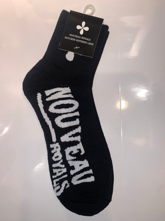 Above ankle black socks