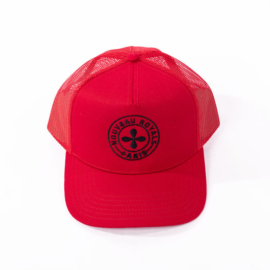 Red and Back NR King Trucker Hat