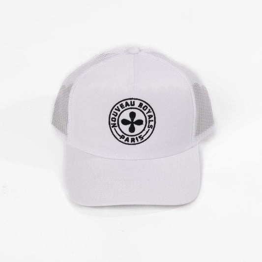 White and Black NR King Trucker Hat