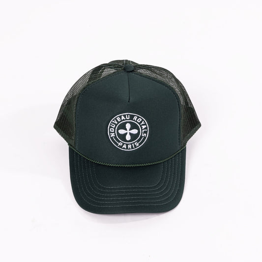 Hunter Green and White NR Trucker Hat